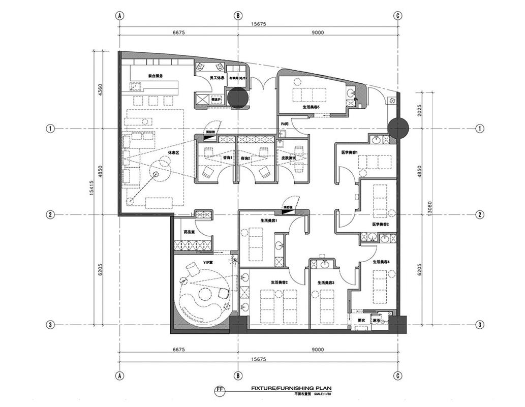 医疗美容空间平面图