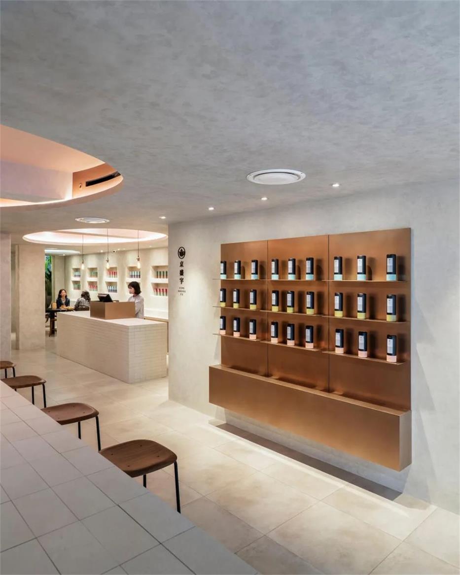 茶文化空间墙面展示设计