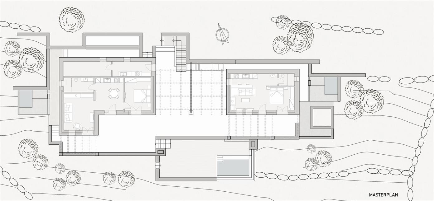 海边度假酒店建筑平面方案