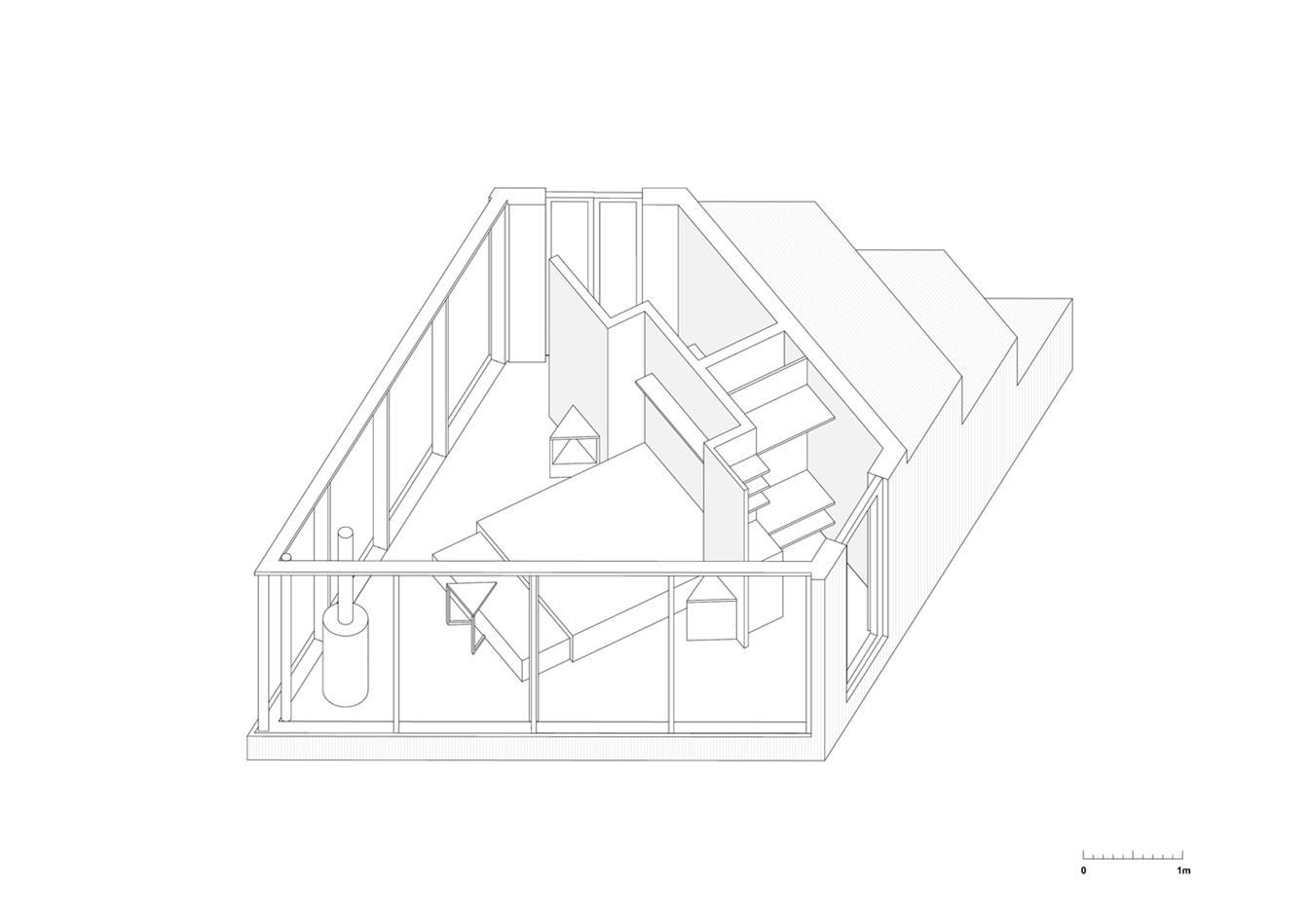 小型度假屋透视图