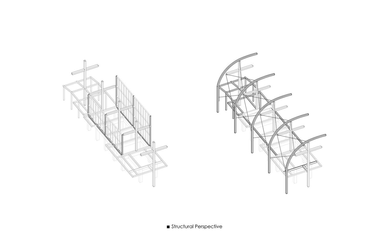 教堂建筑结构图设计