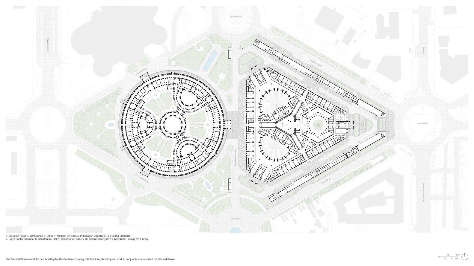 印度建筑工艺国家象征砂岩建筑政府办公楼设计 - 戈者设计 | 戈者设计