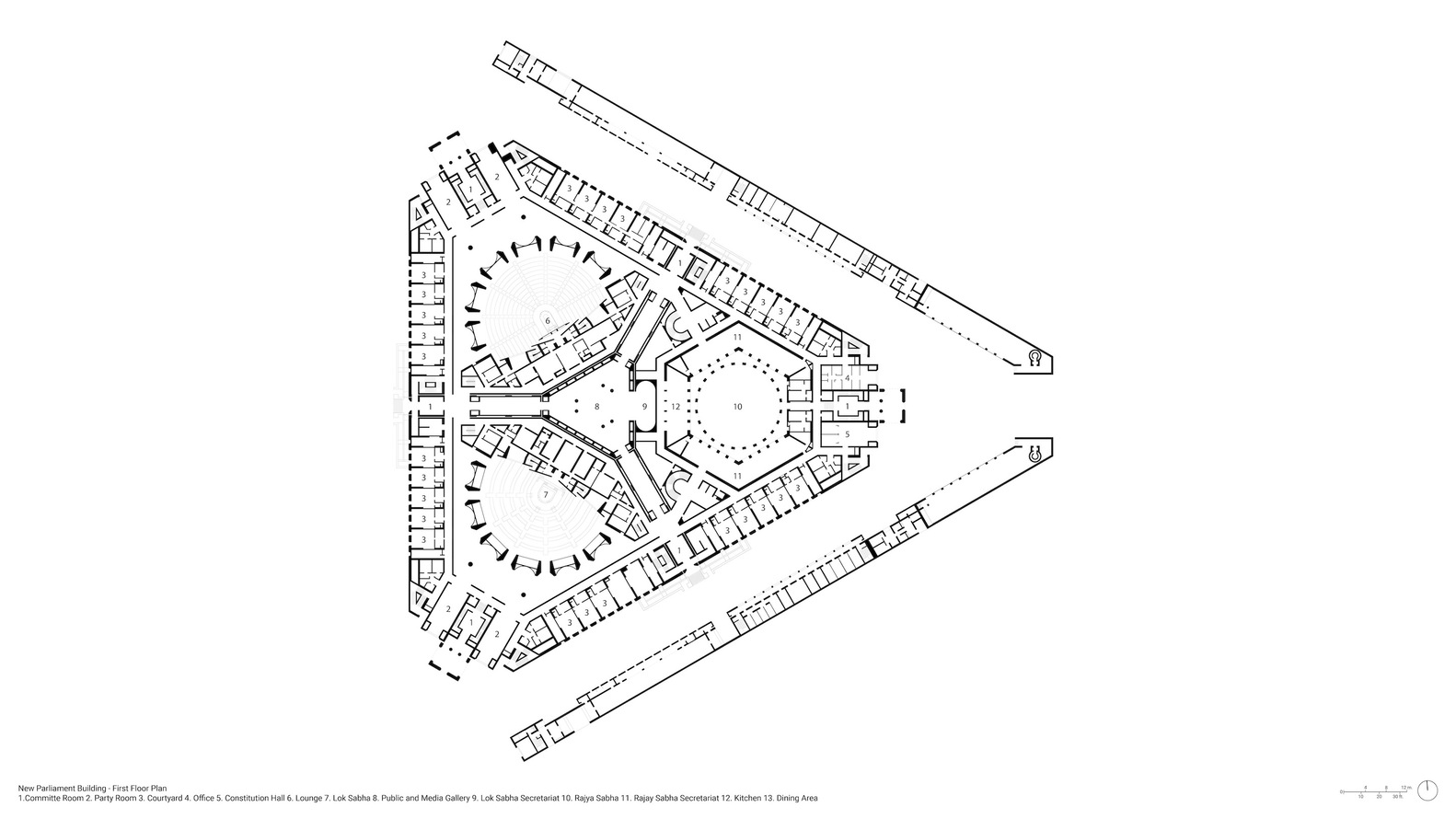 印度建筑工艺国家象征砂岩建筑政府办公楼设计 - 戈者设计 | 戈者设计